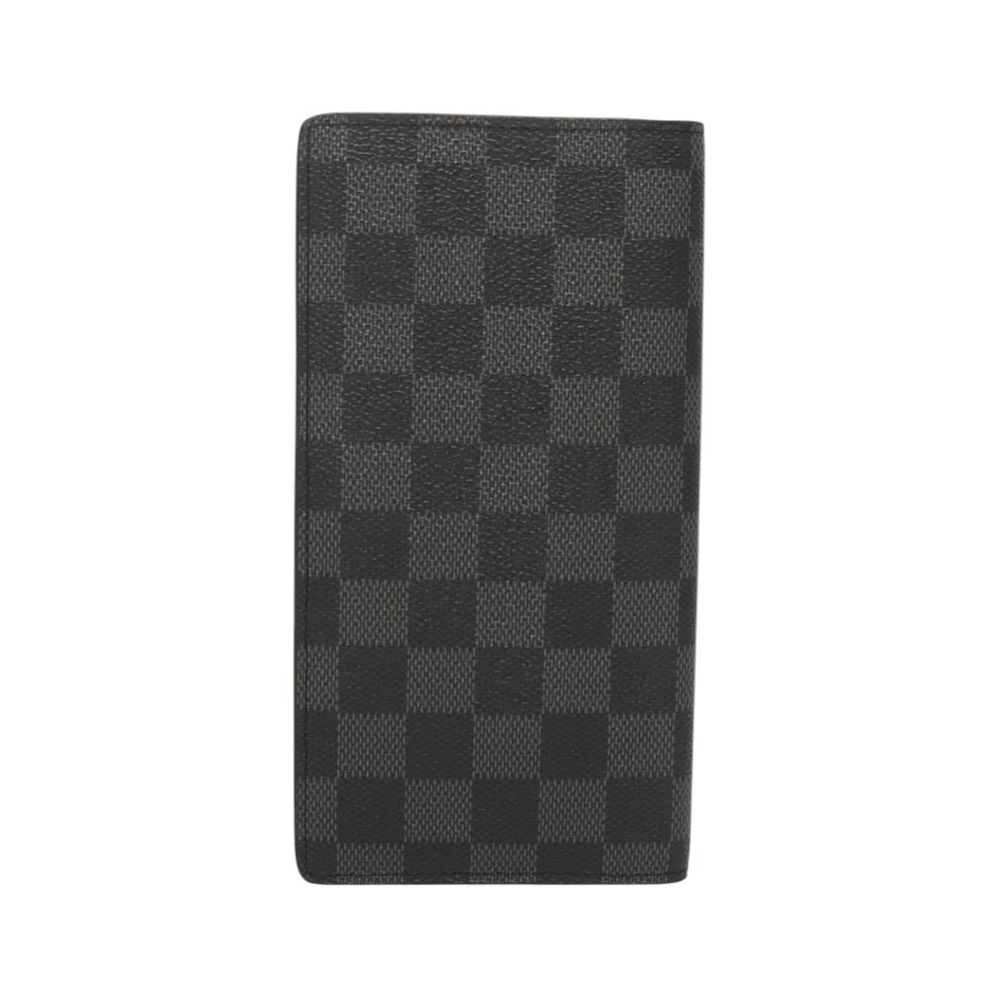 Louis Vuitton Brazza Long Bifold Damier, Gray, Canvas, Wallet