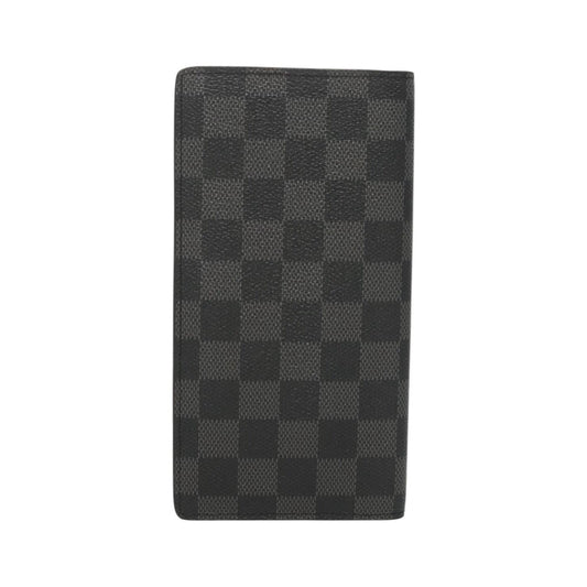 Louis Vuitton Brazza Long Bifold Damier, Gray, Canvas, Wallet