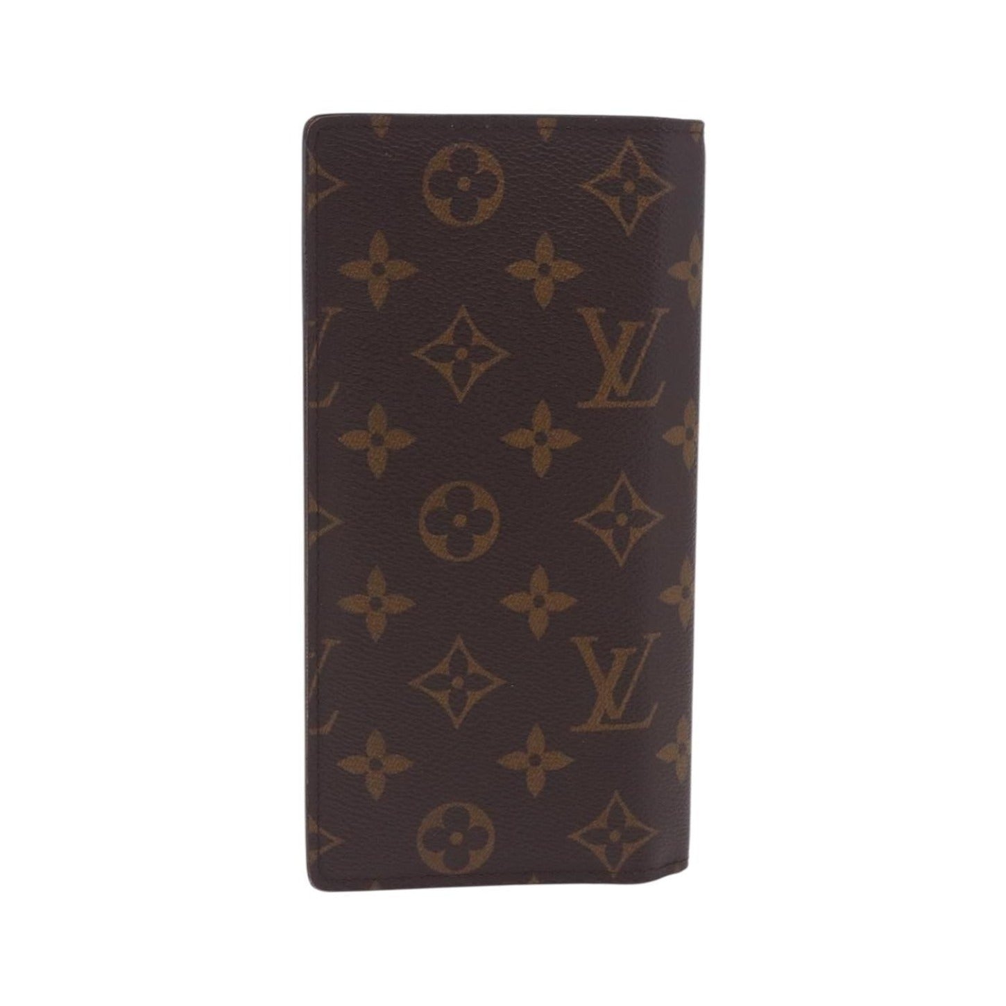 Louis Vuitton Brazza Monogram Canvas, Brown, Canvas, Wallet
