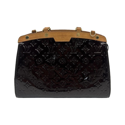 Louis Vuitton Brea Monogram Vernis, Brown, Patent Leather, Handbag