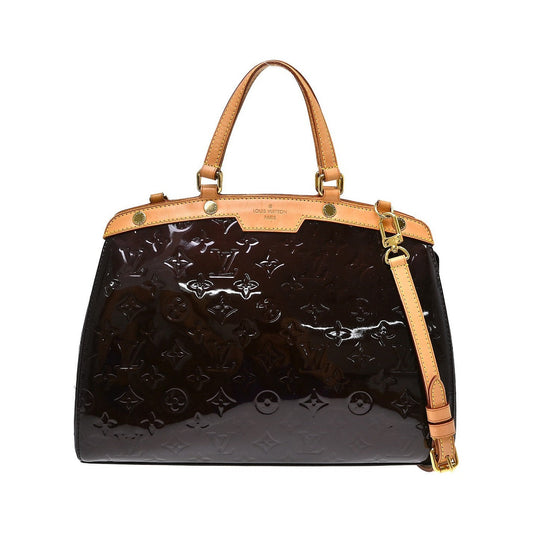 Louis Vuitton Brea Monogram Vernis, Purple, Patent Leather, Handbag