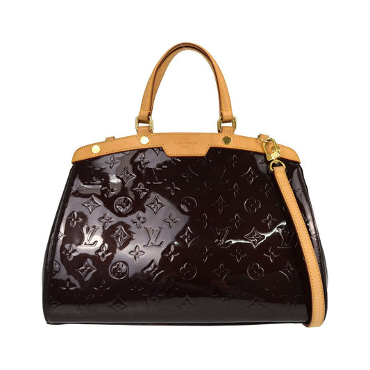 Louis Vuitton Brea Monogram Vernis, Purple, Patent Leather, Handbag
