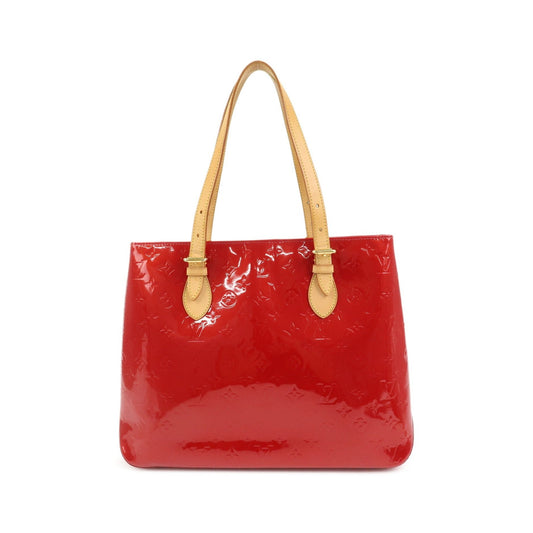 Louis Vuitton Brentwood Monogram Vernis, Red, Patent Leather, Handbag