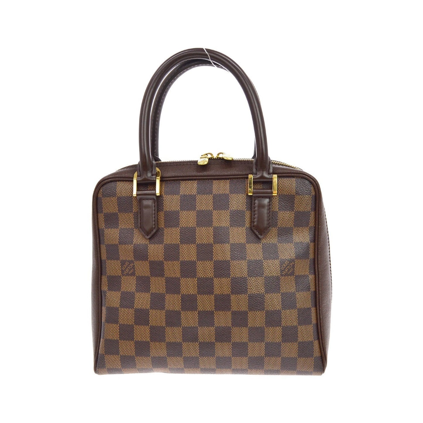 Louis Vuitton Brera Damier Ebene, Brown, Canvas, Handbag