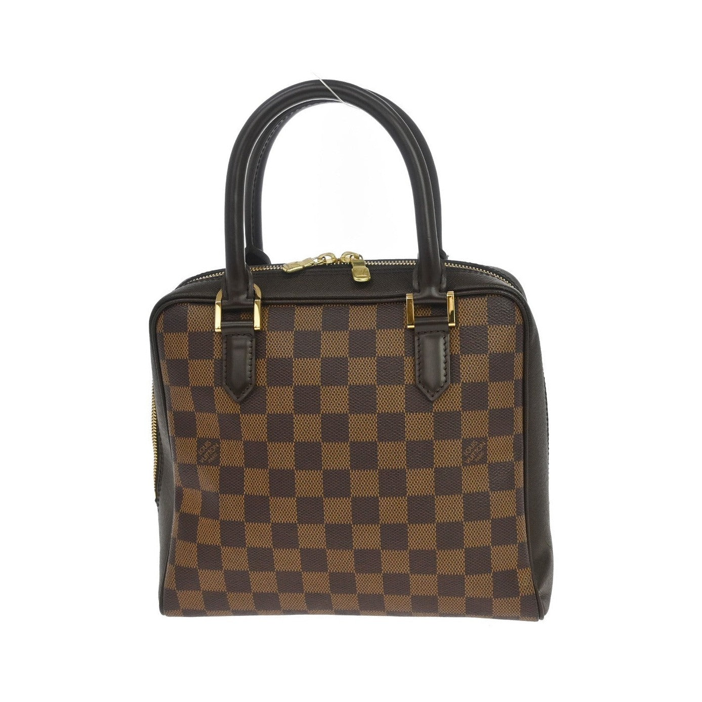 Louis Vuitton Brera Damier Ebene, Brown, Canvas, Handbag