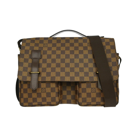 Louis Vuitton Broadway Damier Ebene, Brown, Canvas, Handbag