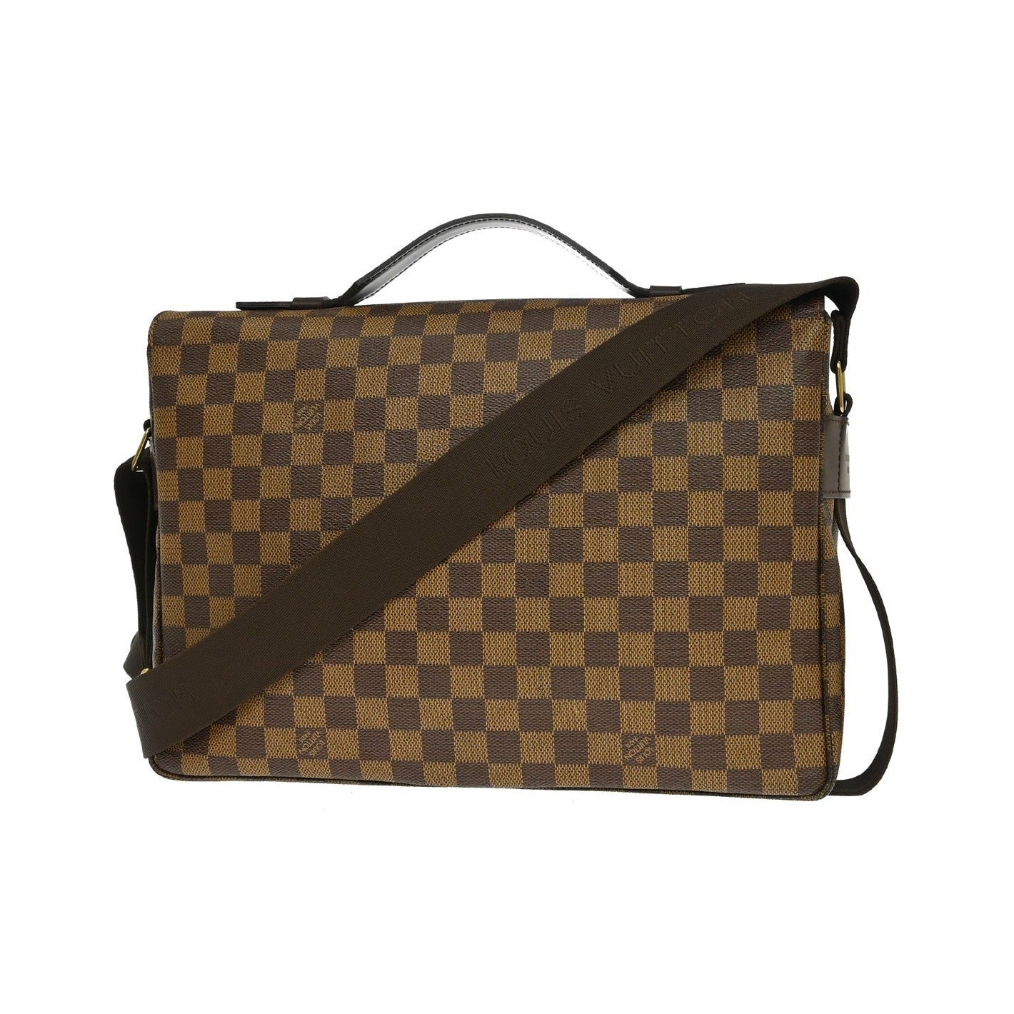 Louis Vuitton Broadway Damier Ebene, Brown, Canvas, Handbag