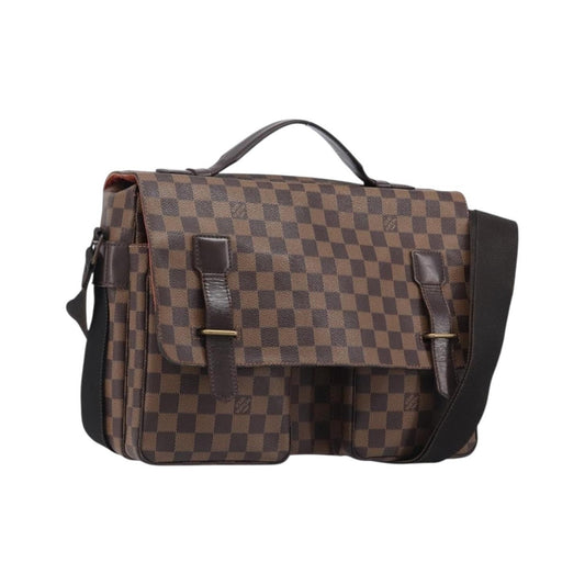 Louis Vuitton Broadway Damier Ebene, Brown, Canvas, Shoulder Bag