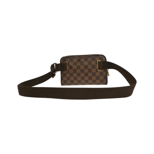 Louis Vuitton Brooklyn Bum Damier Ebene, Brown, Canvas, Clutch