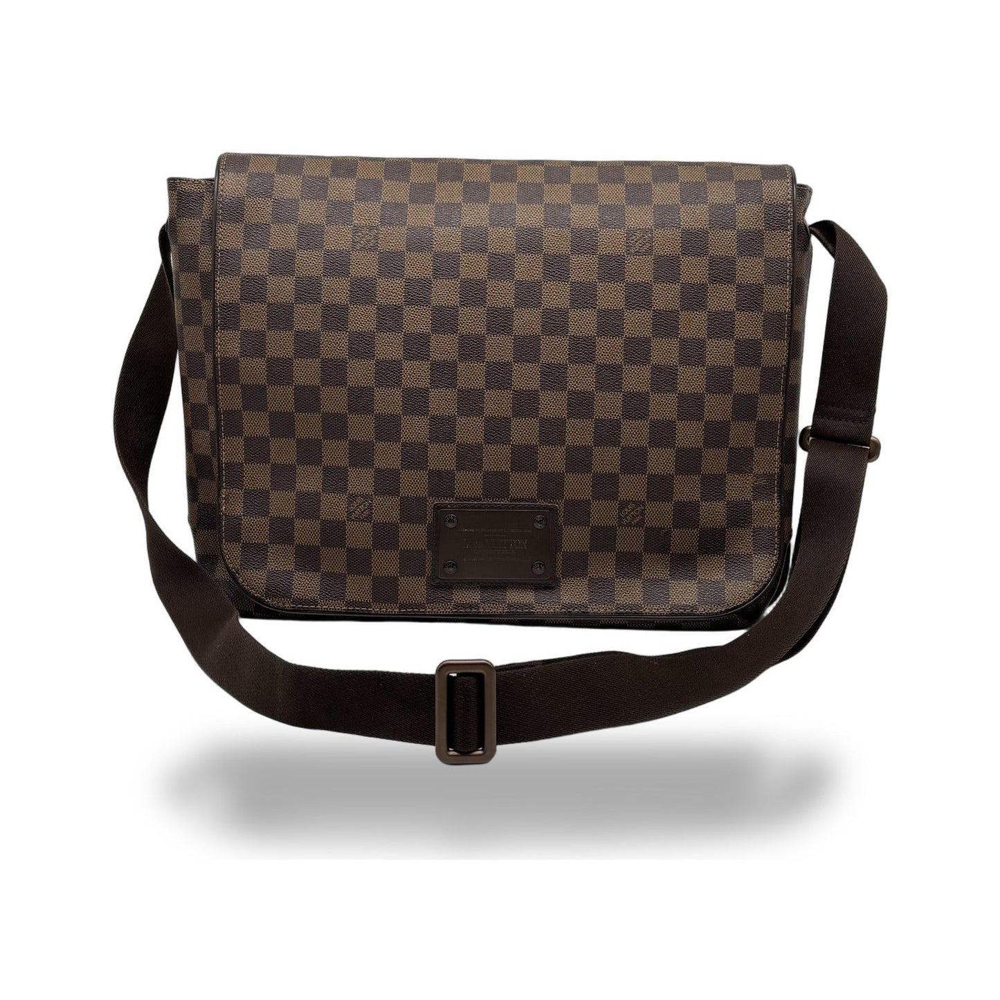 Louis Vuitton Brooklyn Damier, Brown, Canvas, Crossbody Bag