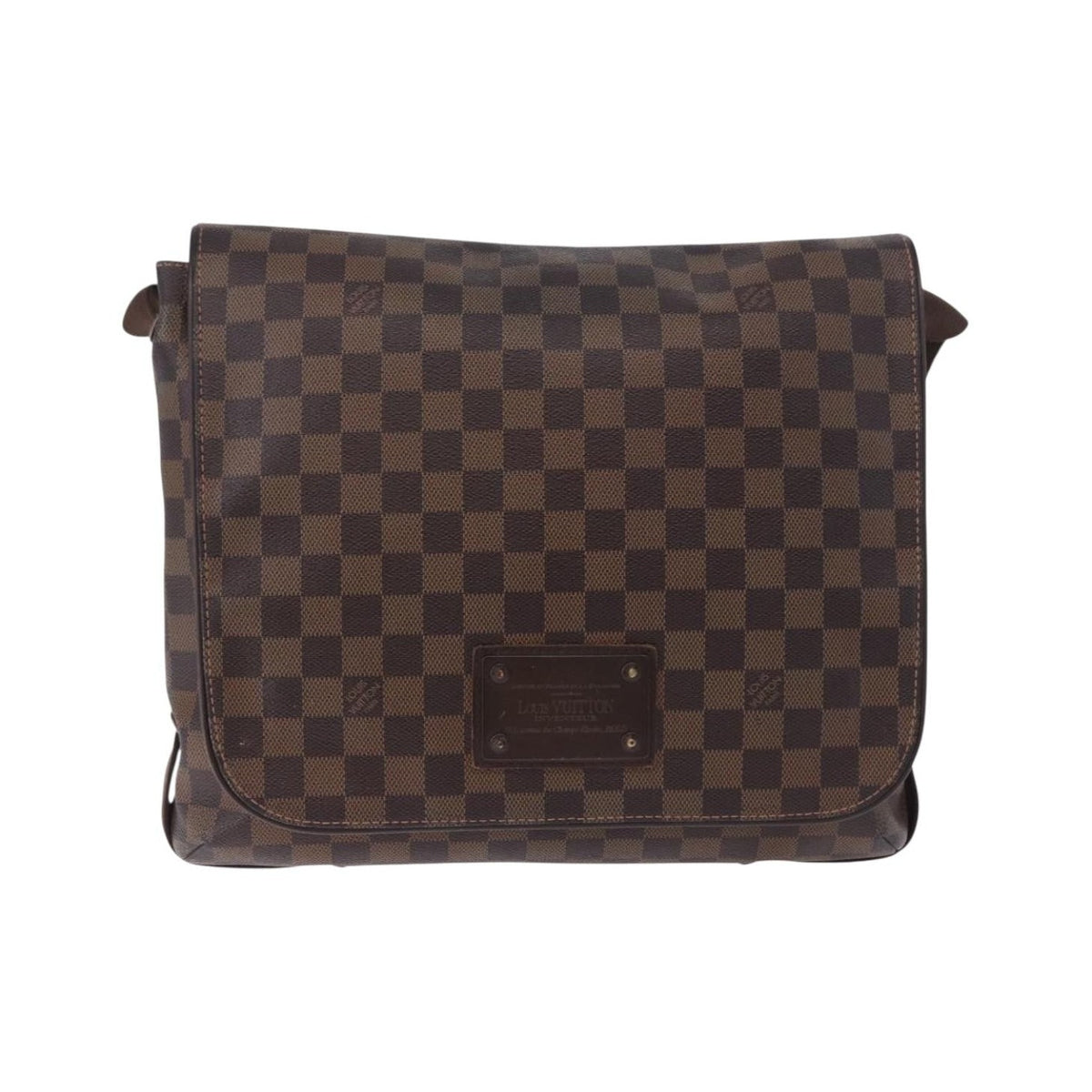 Louis Vuitton Brooklyn Damier Ebene, Brown, Canvas, Shoulder Bag