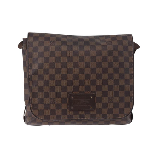 Louis Vuitton Brooklyn Damier Ebene, Brown, Canvas, Shoulder Bag