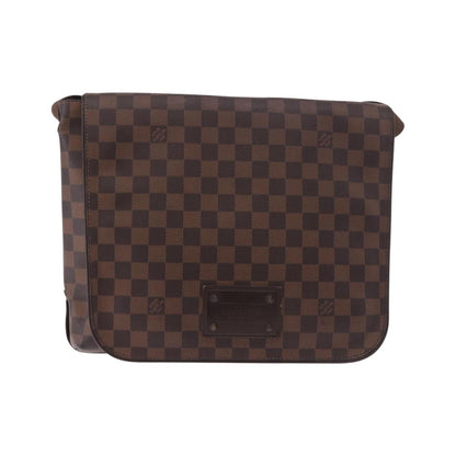 Louis Vuitton Brooklyn Damier Ebene, Brown, Canvas, Shoulder Bag