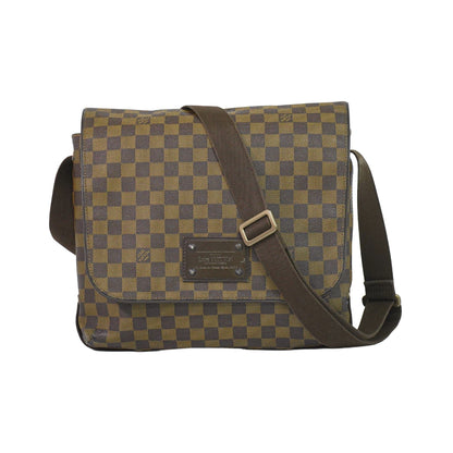 Louis Vuitton Brooklyn Damier Ebene, Brown, Canvas, Shoulder Bag