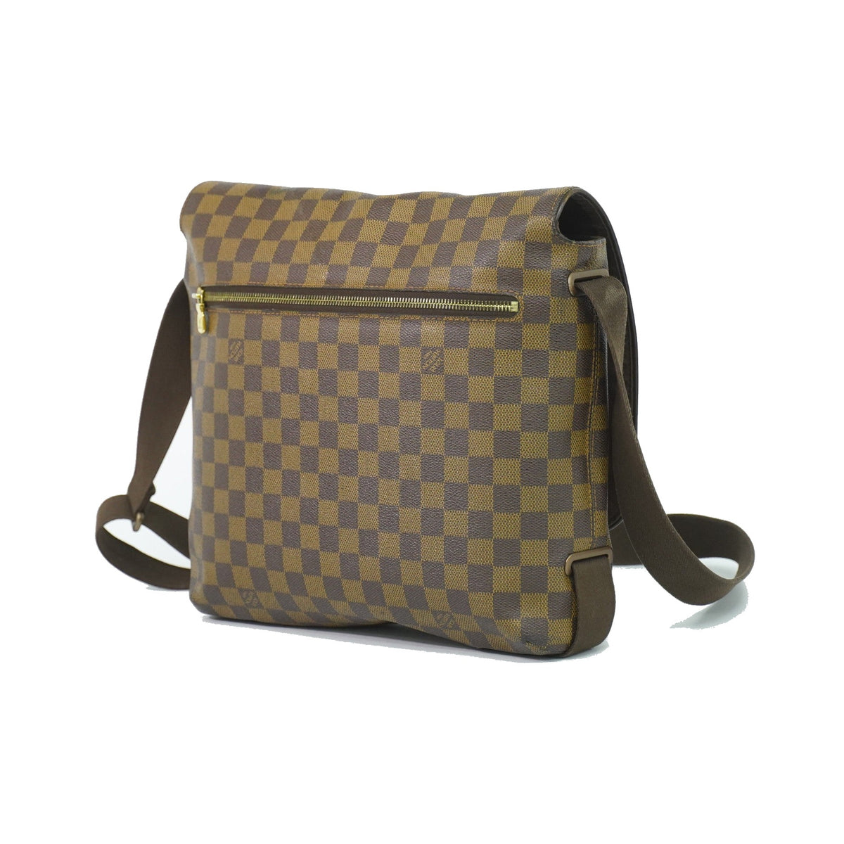 Louis Vuitton Brooklyn Damier Ebene, Brown, Canvas, Shoulder Bag