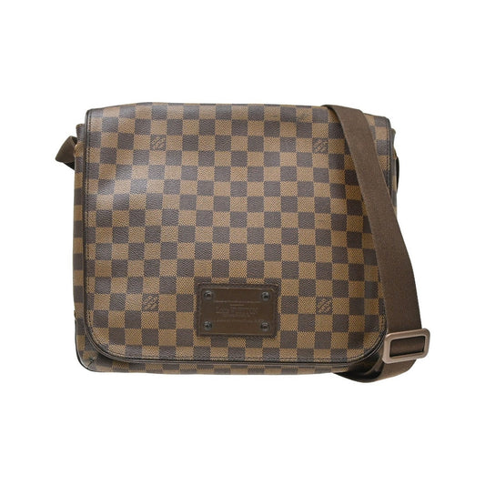 Louis Vuitton Brooklyn Damier Ebene, Brown, Canvas, Shoulder Bag