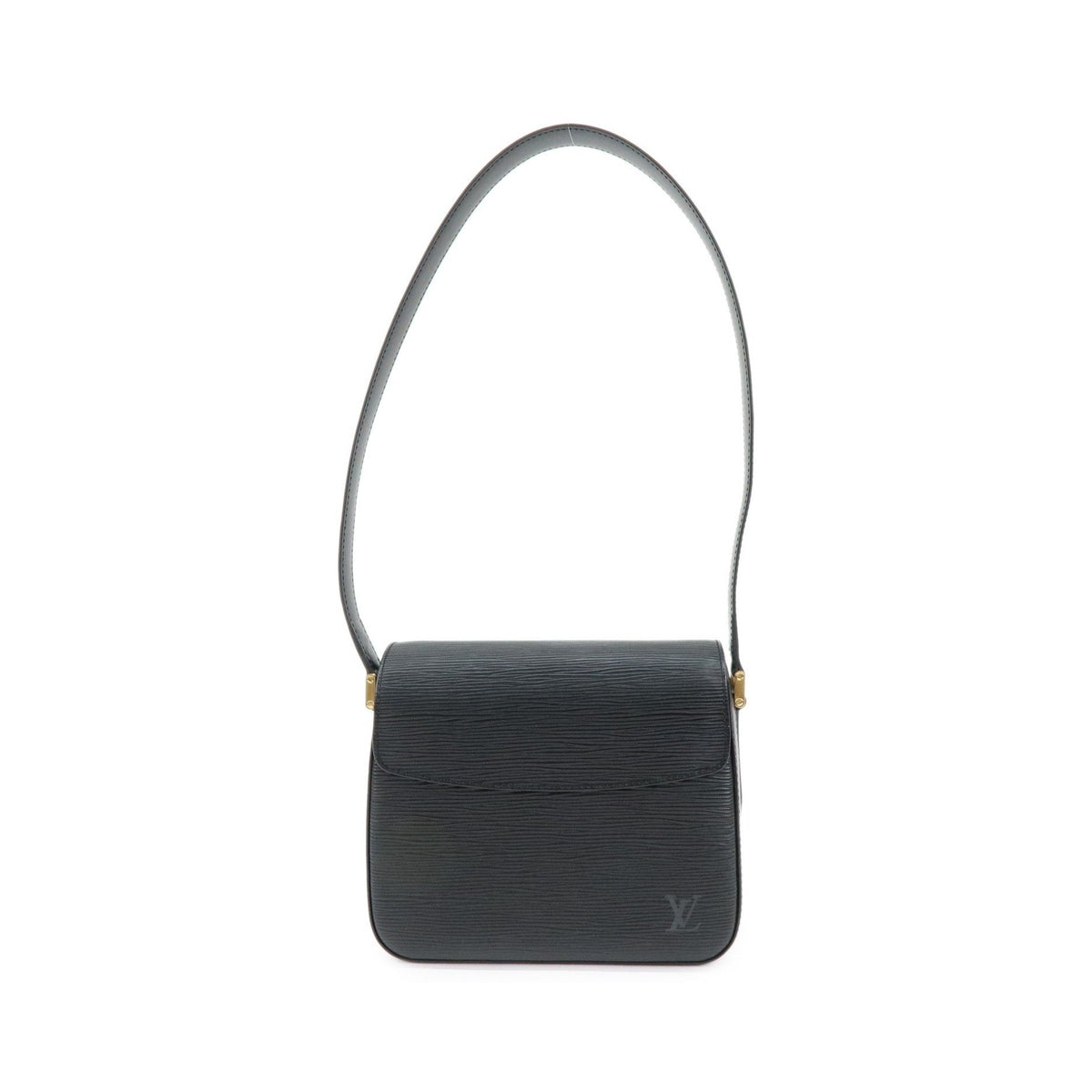 Louis Vuitton Buci Epi Leather, Black, Leather, Handbag