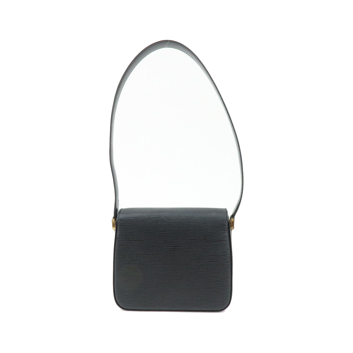 Louis Vuitton Buci Epi Leather, Black, Leather, Handbag