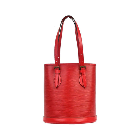 Louis Vuitton Bucket Epi Leather, Red, Leather, Tote Bag