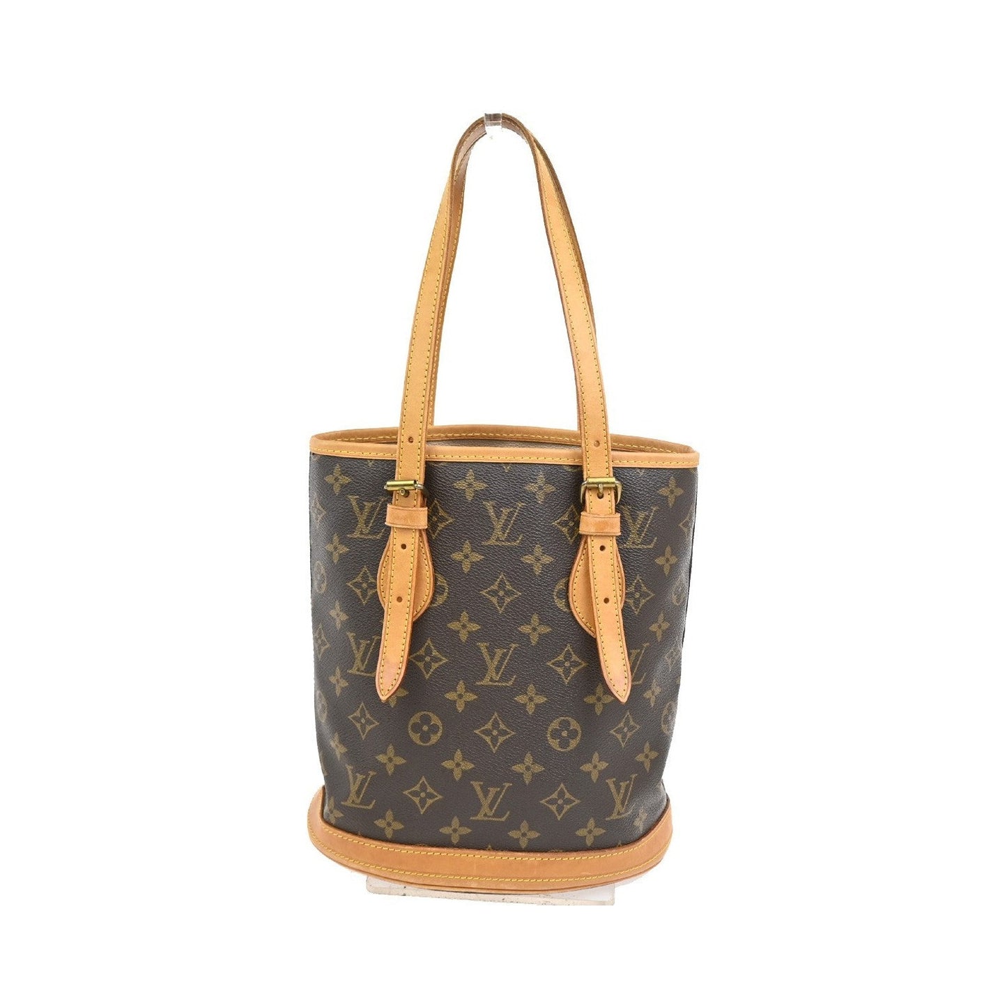 Louis Vuitton Bucket Monogram, Brown, Canvas, Handbag