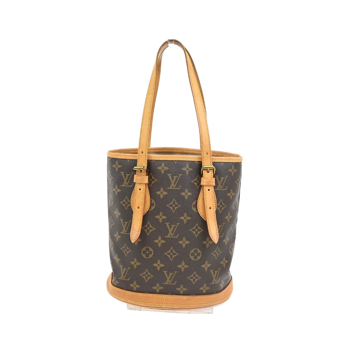 Louis Vuitton Bucket Monogram, Brown, Canvas, Handbag