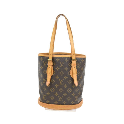 Louis Vuitton Bucket Monogram, Brown, Canvas, Handbag