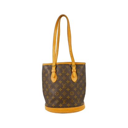 Louis Vuitton Bucket Monogram Canvas, Brown, Canvas, Tote Bag