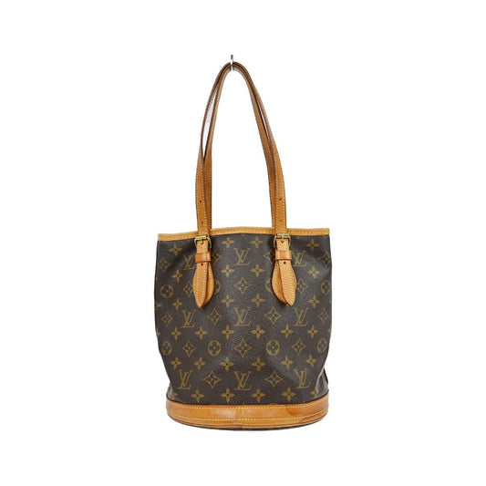 Louis Vuitton Bucket Monogram Canvas, Brown, Canvas, Tote Bag