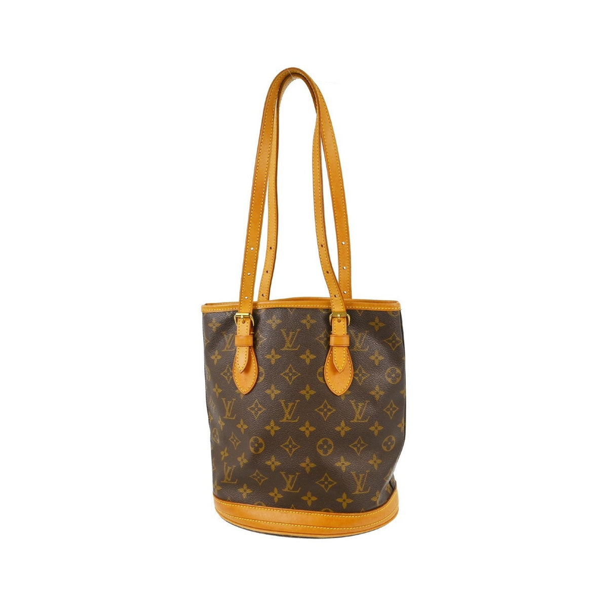 Louis Vuitton Bucket Monogram Canvas, Brown, Canvas, Tote Bag