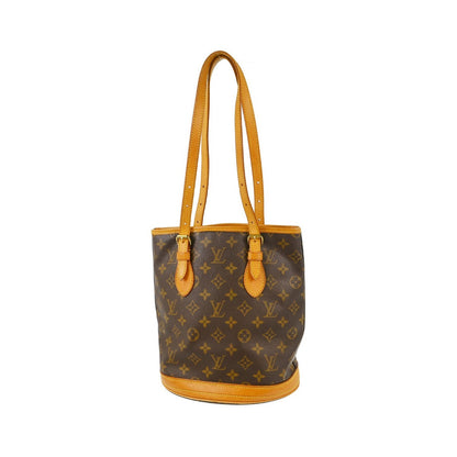 Louis Vuitton Bucket Monogram Canvas, Brown, Canvas, Tote Bag