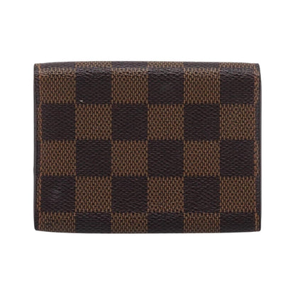 Louis Vuitton Business Card Case Damier, Brown, Canvas, Card Holder