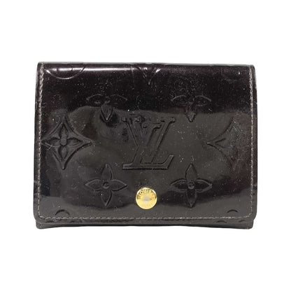 Louis Vuitton Business Card Holder Monogram Empreinte Leather, Burgundy, Patent Leather, Card Holder