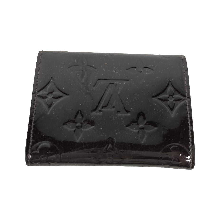 Louis Vuitton Business Card Holder Monogram Empreinte Leather, Burgundy, Patent Leather, Card Holder