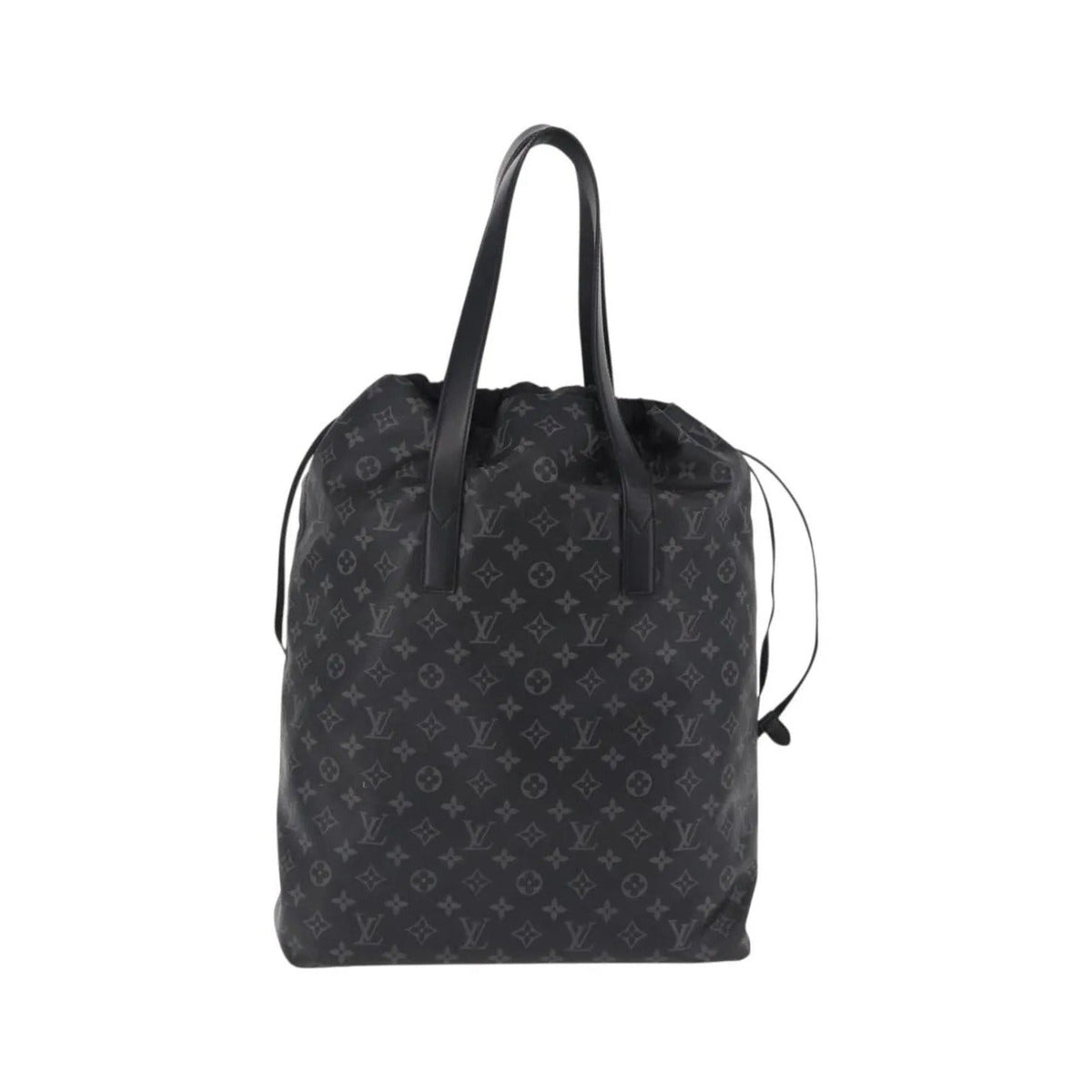 Louis Vuitton Cabas Light Drawstring Monogram Eclipse Canvas, Black, Canvas, Tote Bag