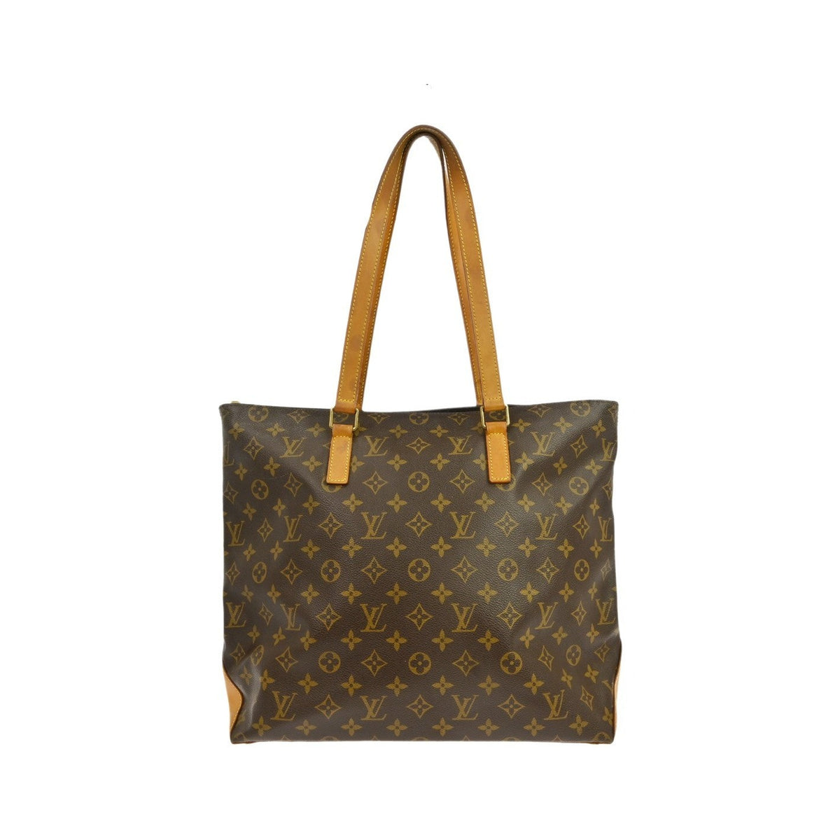 Louis Vuitton Cabas Mezzo Monogram Canvas, Brown, Canvas, Shoulder Bag