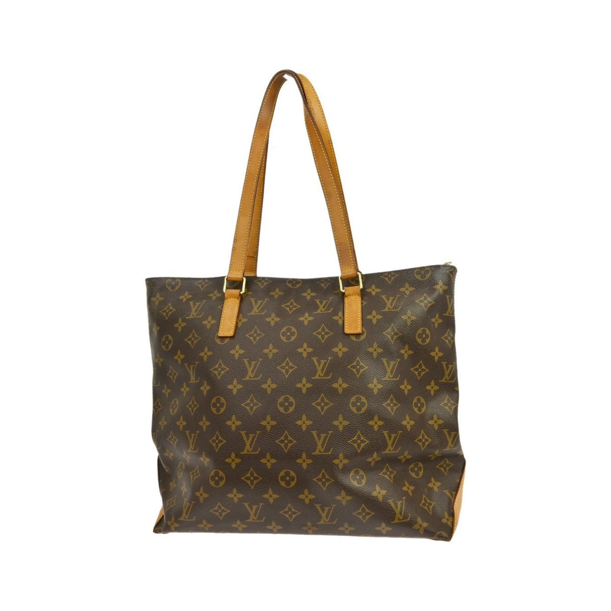 Louis Vuitton Cabas Mezzo Monogram Canvas, Brown, Canvas, Shoulder Bag