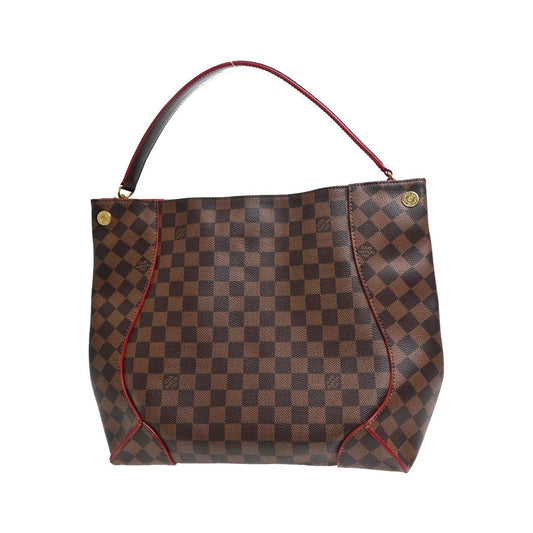 Louis Vuitton Caissa Hobo Damier with Leather, Brown, Canvas, Shoulder Bag