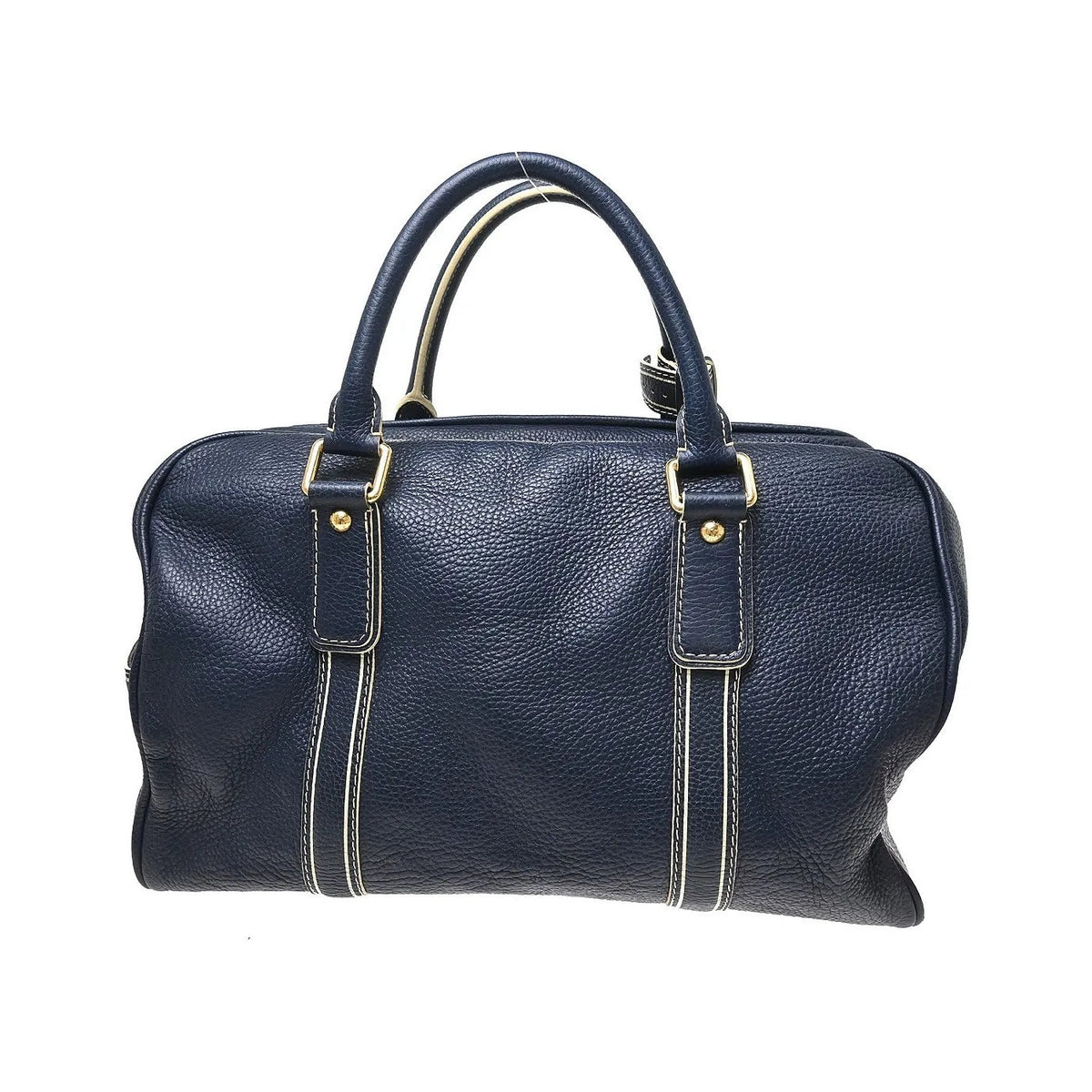 Louis Vuitton Carryall Leather, Blue, Leather, Travel Bag
