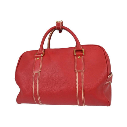 Louis Vuitton Carryall Leather, Red, Leather, Travel Bag