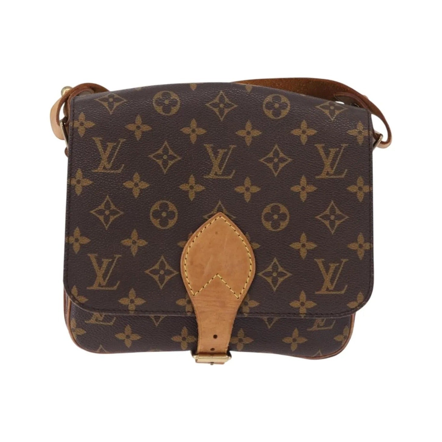 Louis Vuitton Cartouchiere Monogram, Brown, Canvas, Shoulder Bag