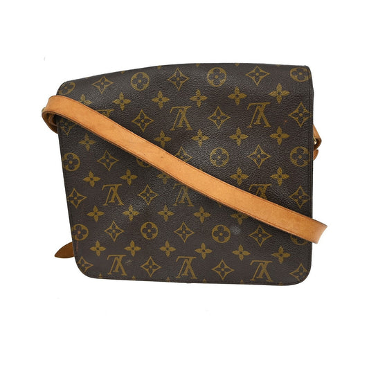 Louis Vuitton Cartouchiere Monogram, Brown, Canvas, Shoulder Bag