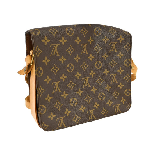Louis Vuitton Cartouchiere Monogram, Brown, Canvas, Shoulder Bag