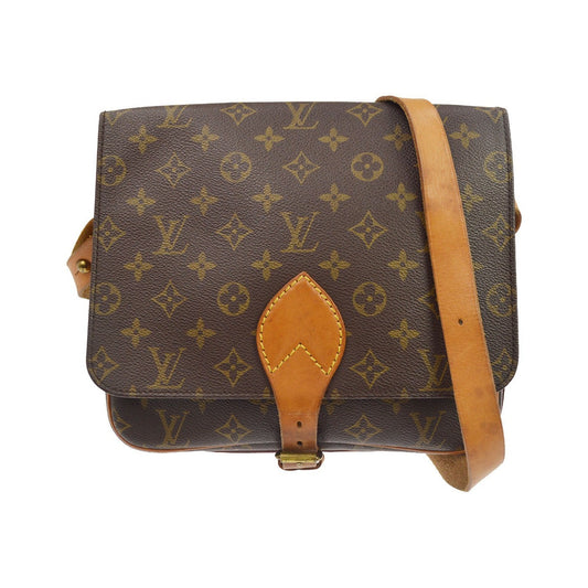 Louis Vuitton Cartouchiere Monogram Canvas, Brown, Canvas, Handbag