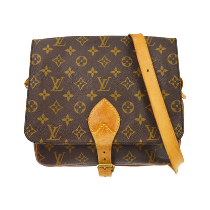 Louis Vuitton Cartouchiere Monogram Canvas, Brown, Canvas, Handbag
