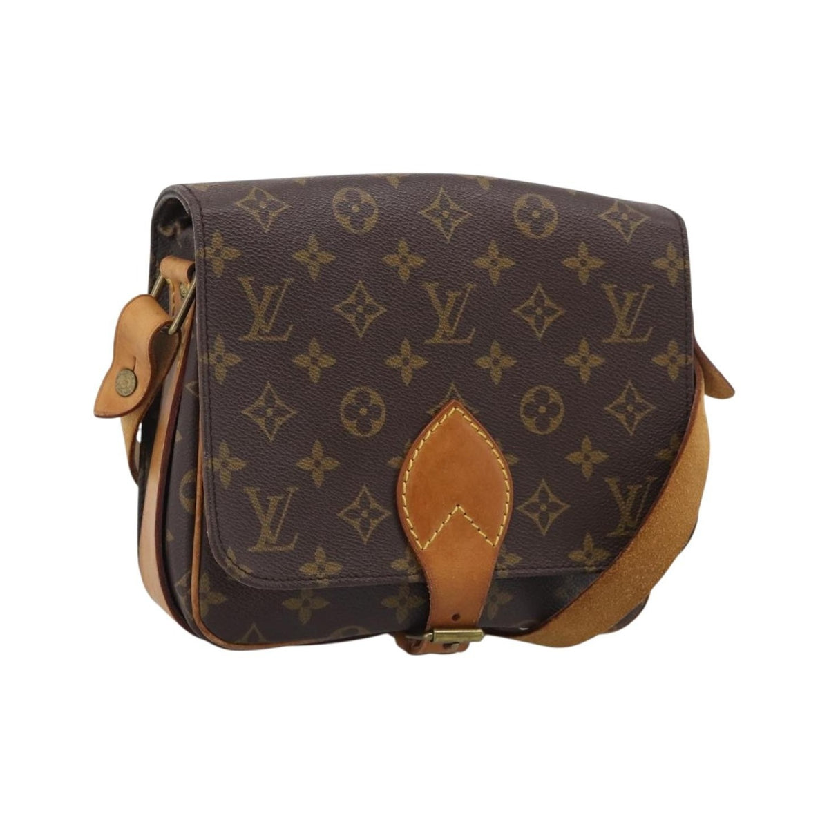 Louis Vuitton Cartouchiere Monogram Canvas, Brown, Canvas, Handbag