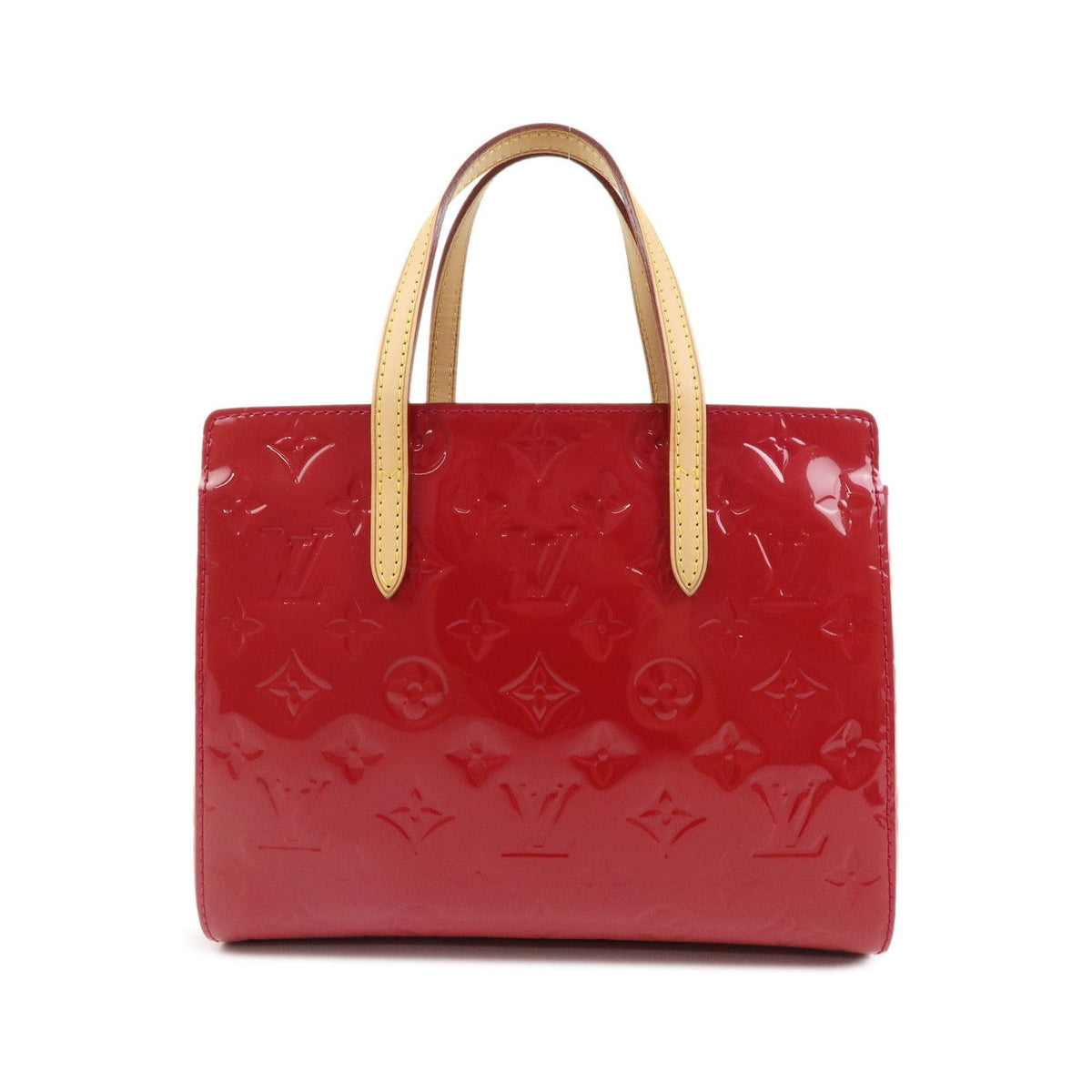 Louis Vuitton Catalina Monogram Vernis, Red, Patent Leather, Handbag