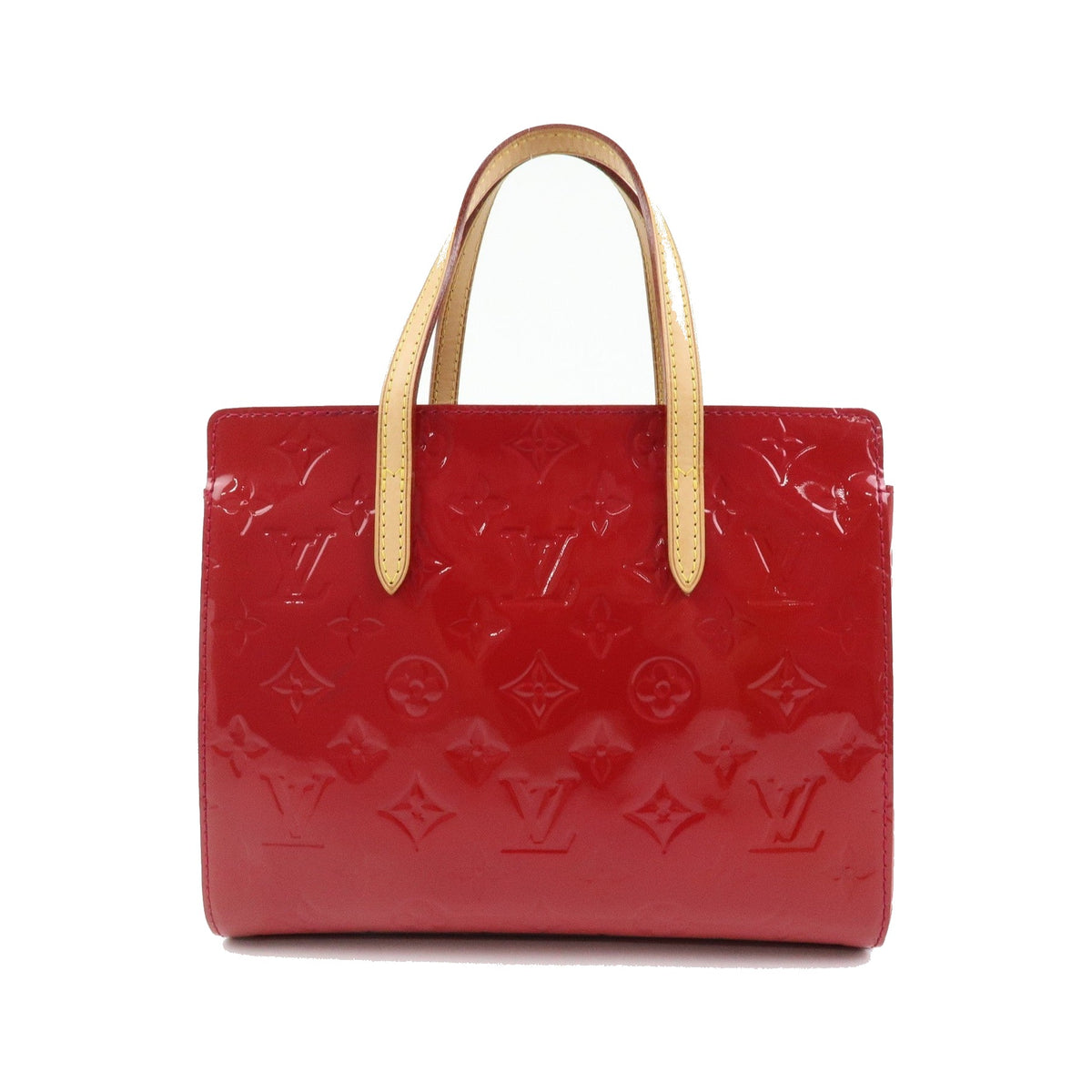 Louis Vuitton Catalina Monogram Vernis, Red, Patent Leather, Handbag