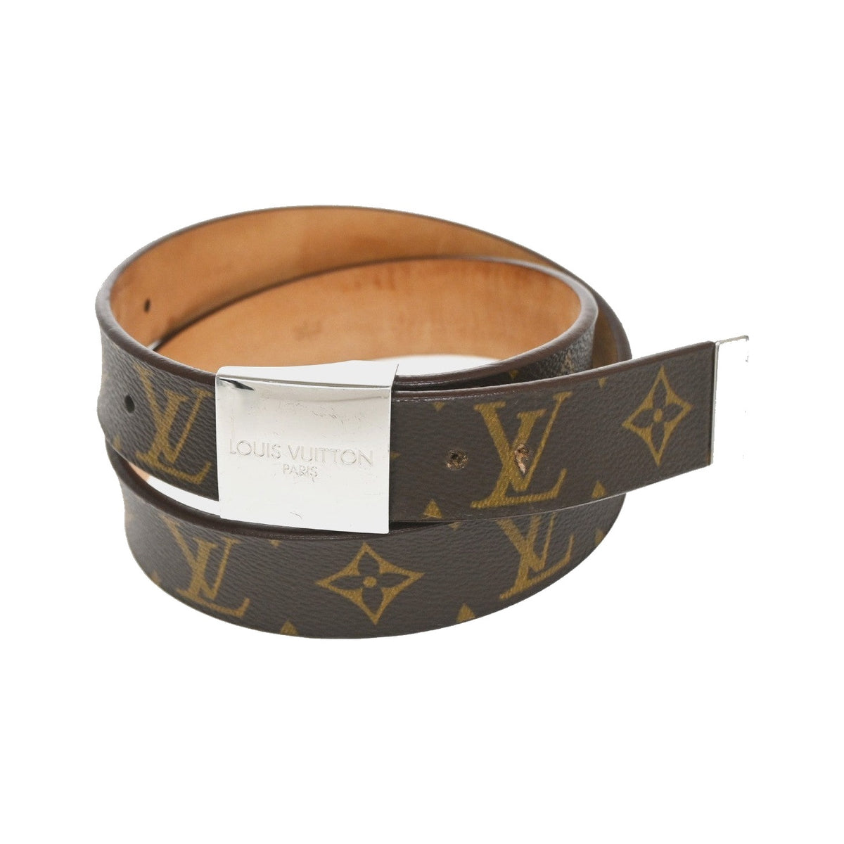 Louis Vuitton Ceinture Carre Belt Damier, Brown, Canvas, Belt
