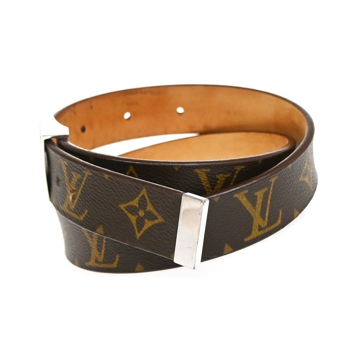 Louis Vuitton Ceinture Carre Belt Damier, Brown, Canvas, Belt