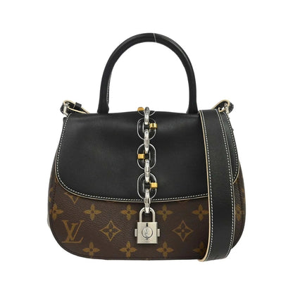 Louis Vuitton Chain It Monogram Canvas with Leather, Brown, Canvas, Handbag